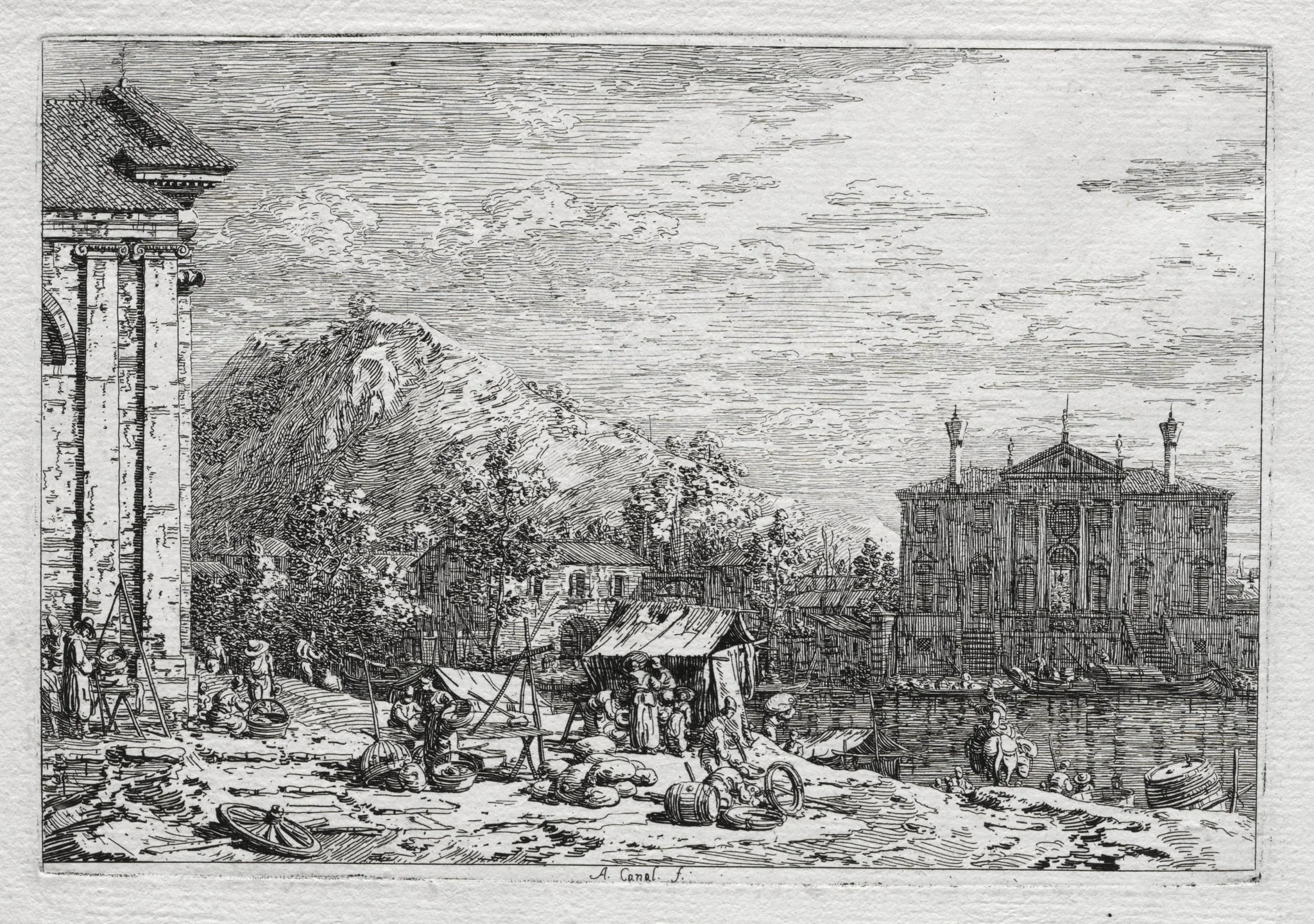 Views of Venice and Environs: A City Beyond a River, by Canaletto, 1704
