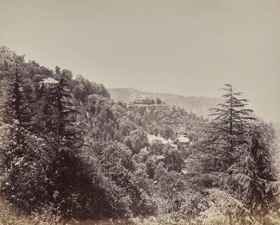 Shimla. The Yarrows and Neighboring Hills, by Samuel Bourne, 1866