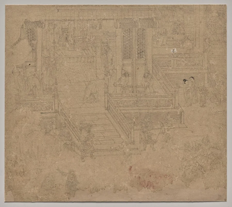 Album of Daoist and Buddhist Themes: Kings of Hells: Leaf 37, by Unknown, unspecified, 1204