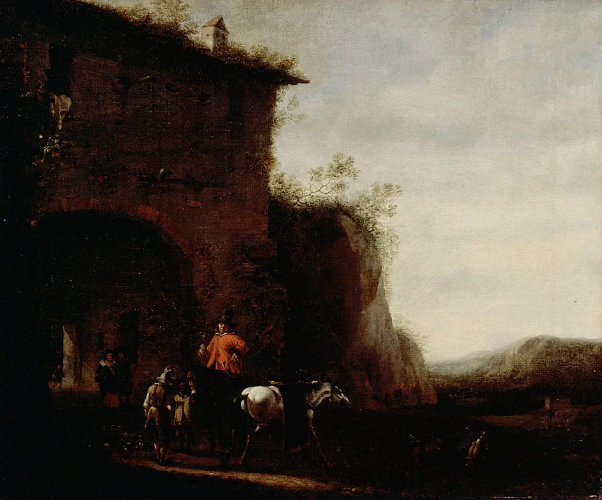 Metsästykseen lähtö, by Johannes Lingelbach, unspecified