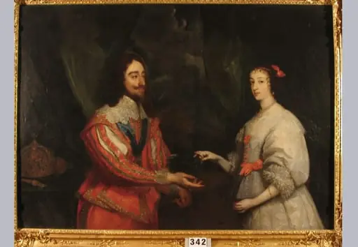 Regele Charles I Stuart al Angliei și soția sa Henrietta Maria de Franța (în Reg. Inv.: Carol I al Angliei și soția sa Henriette din Franța)