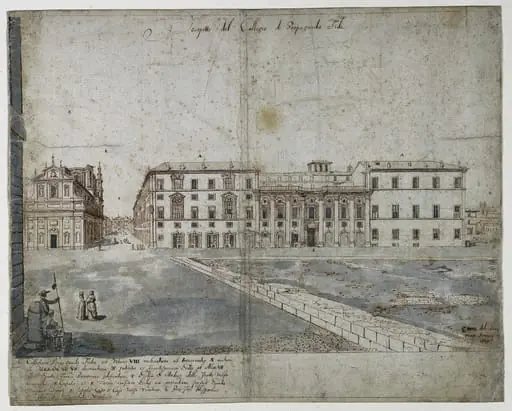 Eighteen Views of Rome: The Collegio di Propaganda Fide (recto)