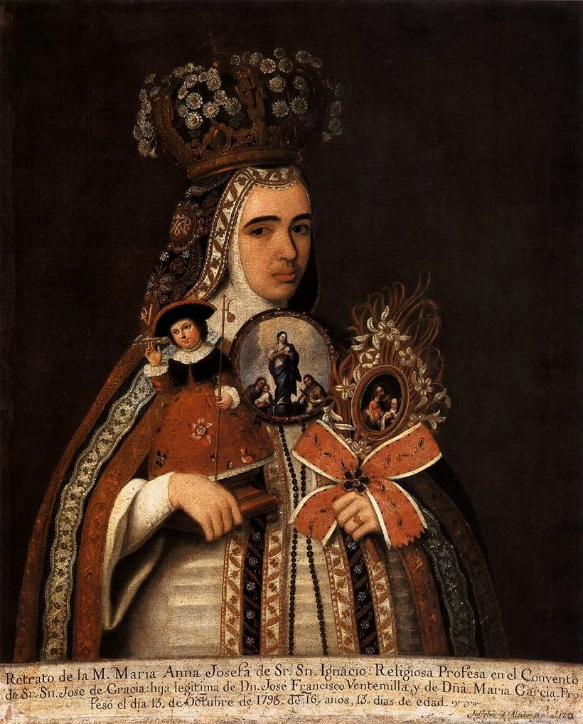 Sor María Ana Josefa de Señor San Ignacio, by José de Alcíbar, oil, 1796
