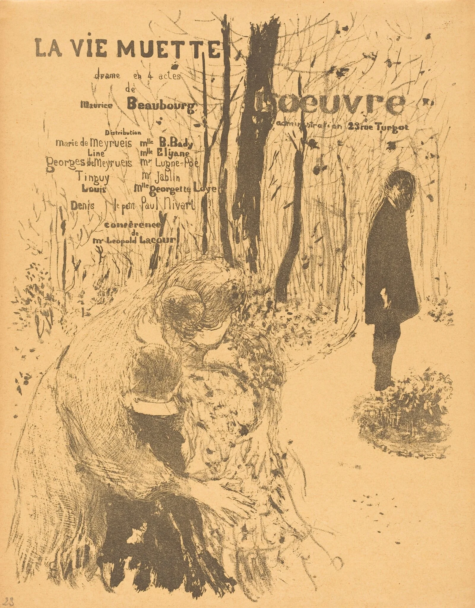 La Vie muette, by Édouard Vuillard, ink, 1894