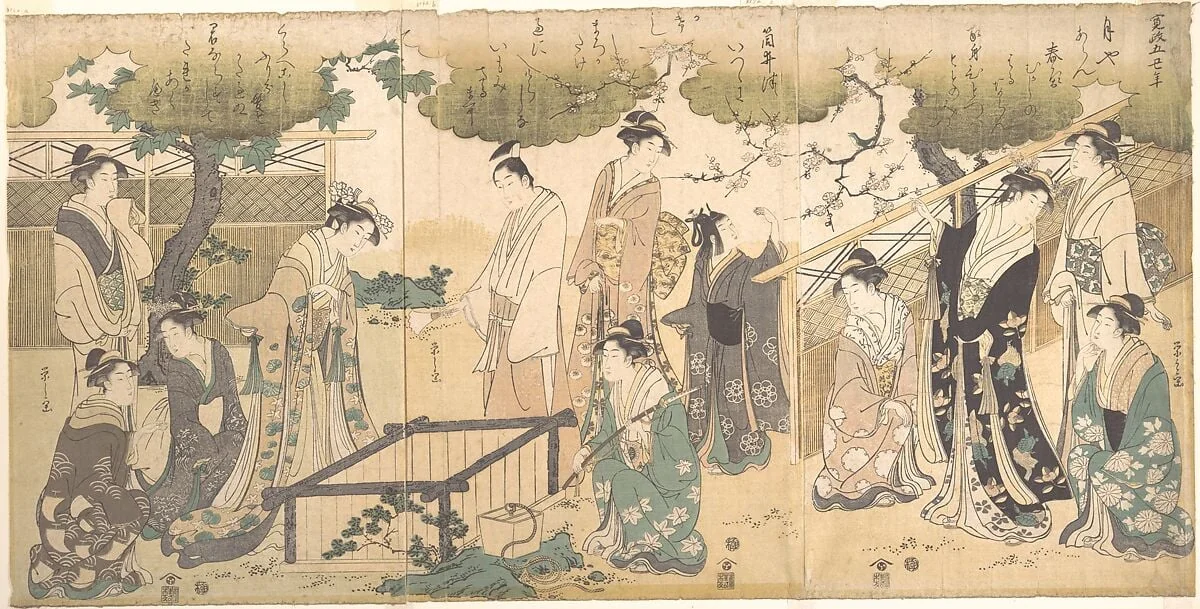 Untitled, by Chôbunsai Eishi, ink, 1790