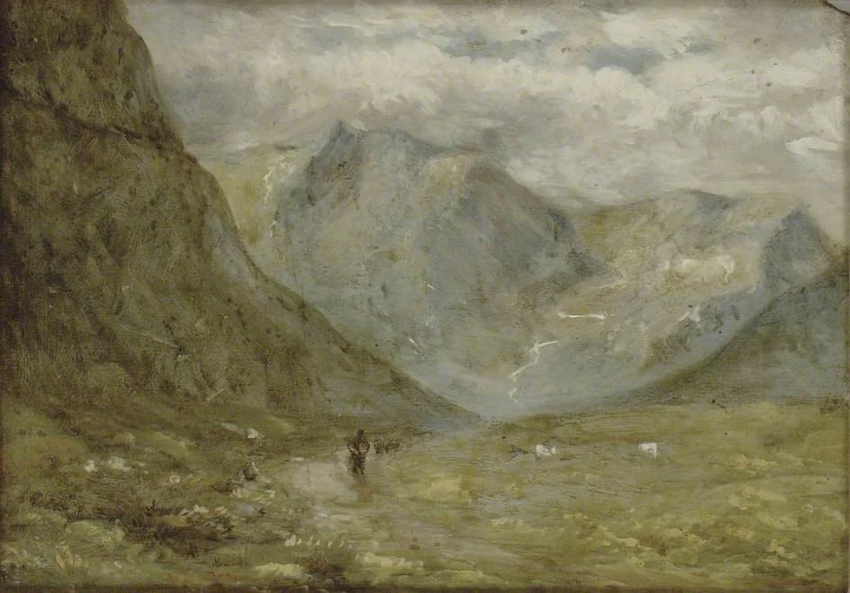 The Pass of Llanberis, by David Charles Read, oil, 1830