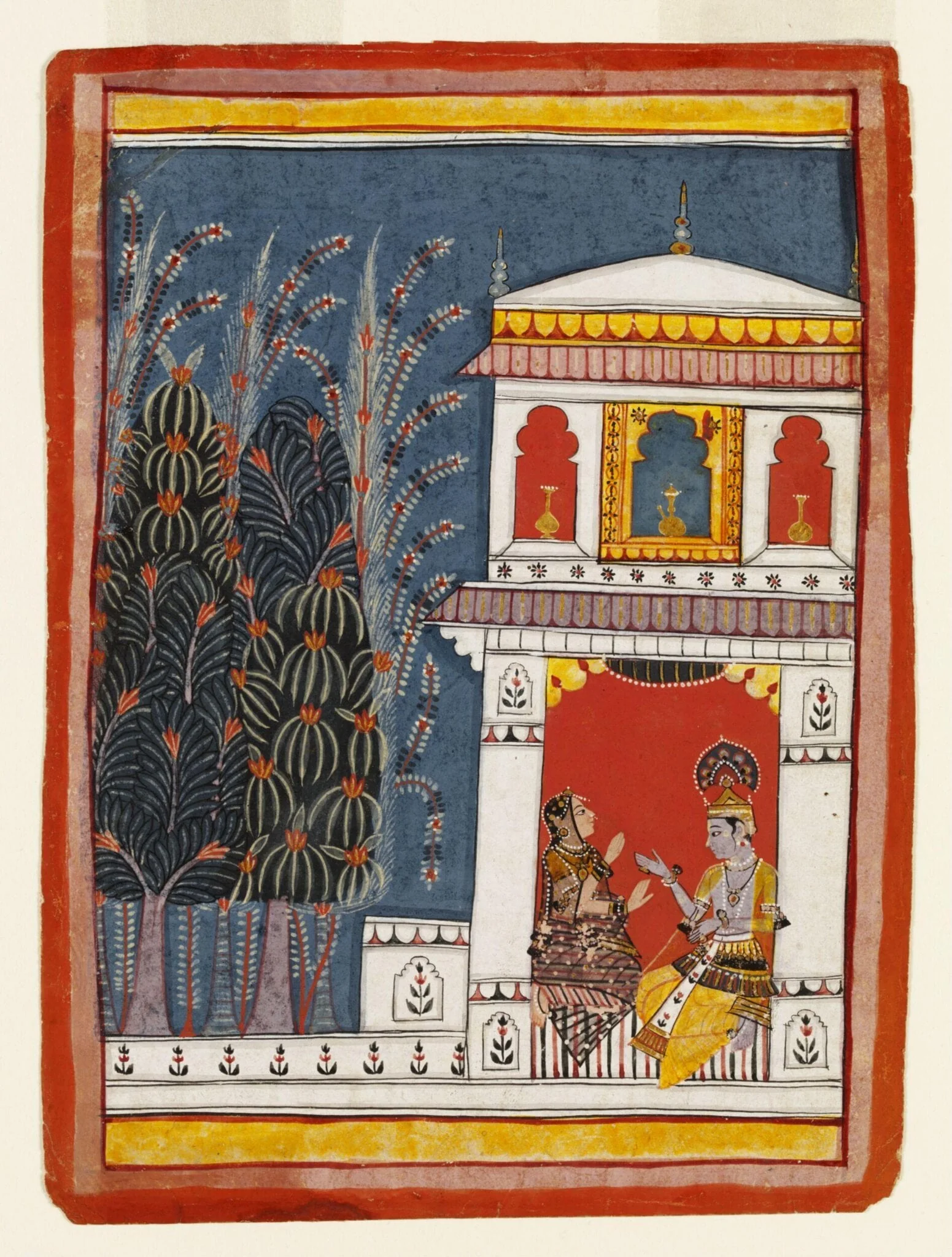 Bhairava raga, by Unknown, paint, 1660