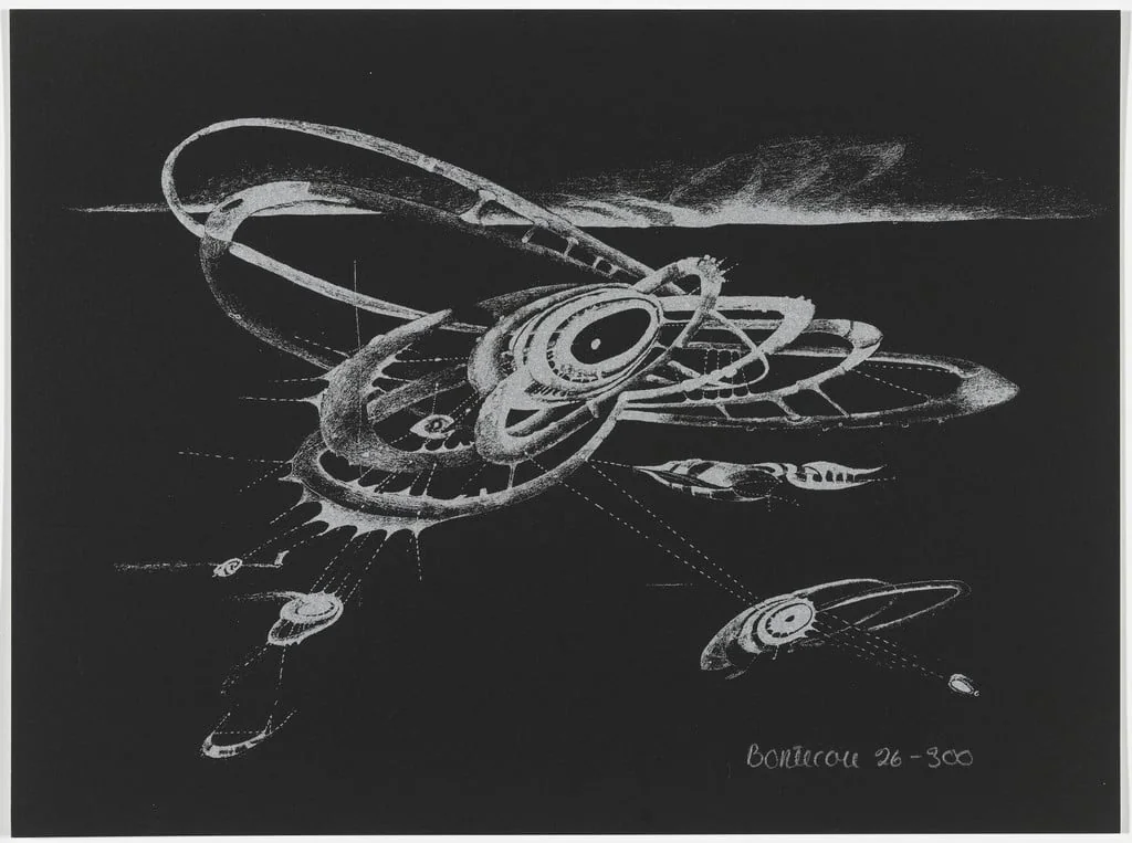 Untitled, by Lee Bontecou, ink, 1973