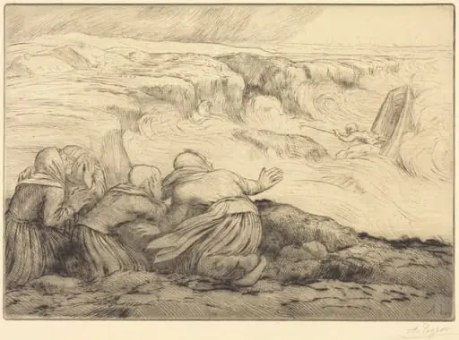 Small Boat in Peril (Barque en peril)