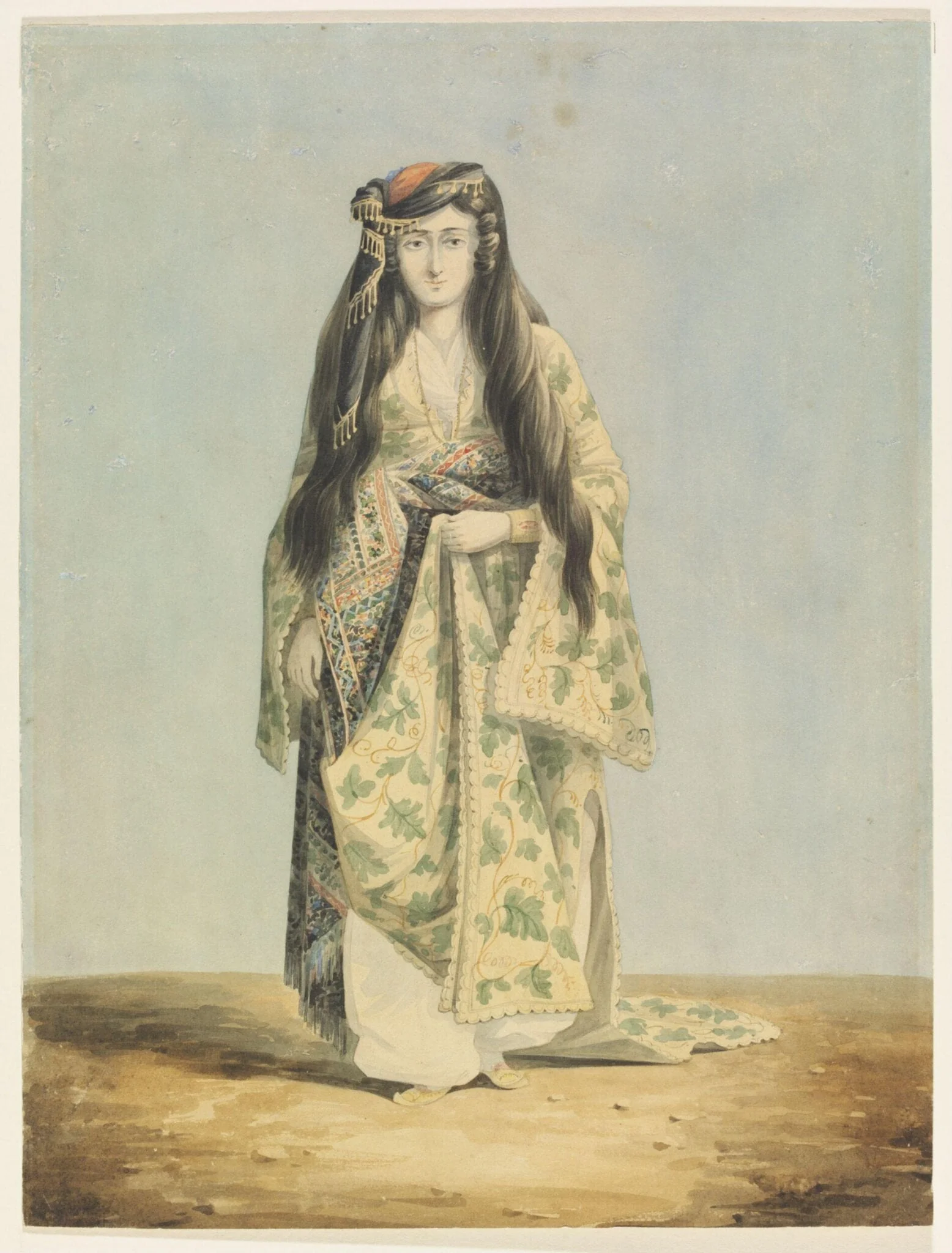 An Armenian Woman, by William Page, watercolor, 1820