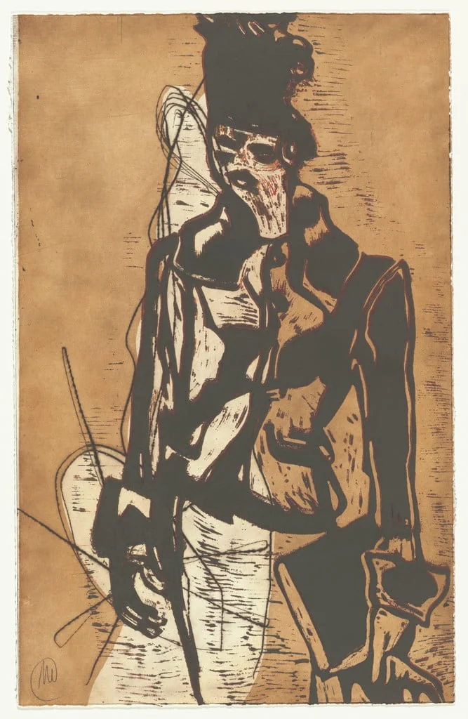 Untitled, by Markus Lüpertz, ink, 1984