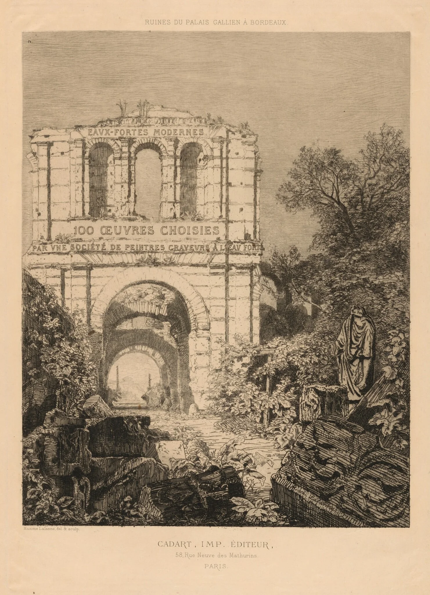 Ruines du Palais Gallien à Bordeaux