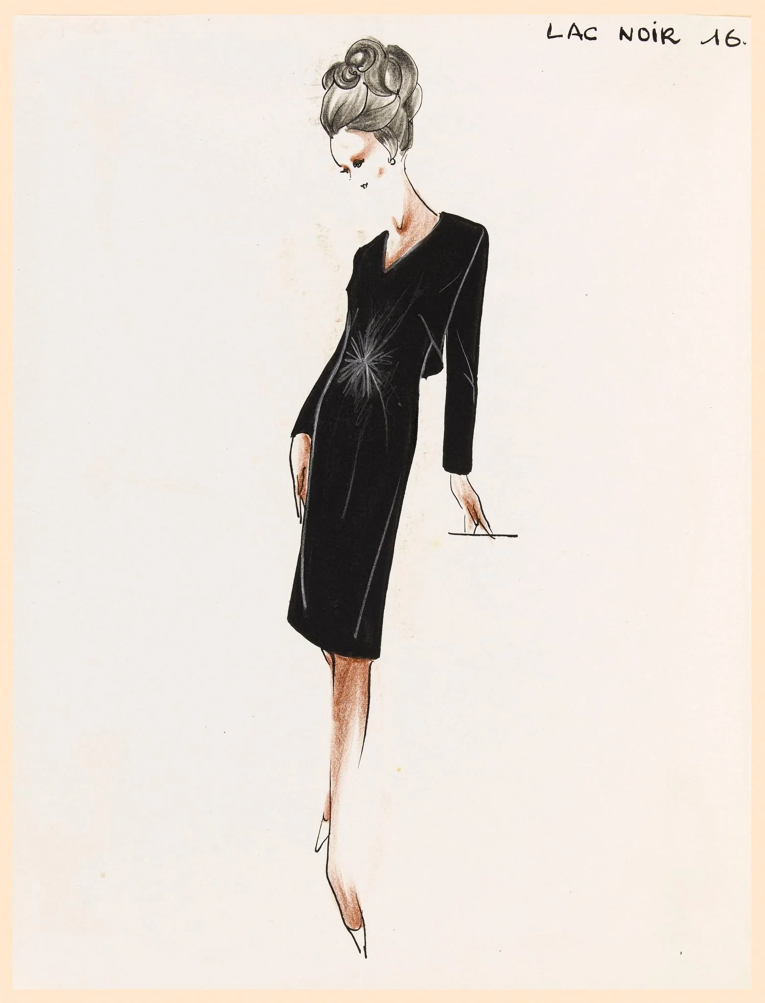 Lac noir, by Carven, 1962
