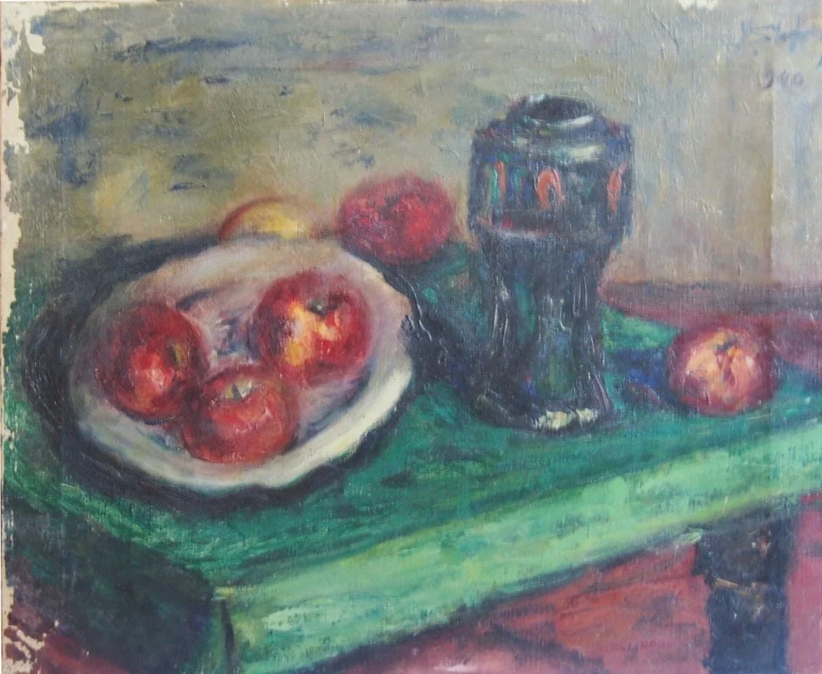 Natură moartă cu fructe, by Vasile Ștefan, 1940