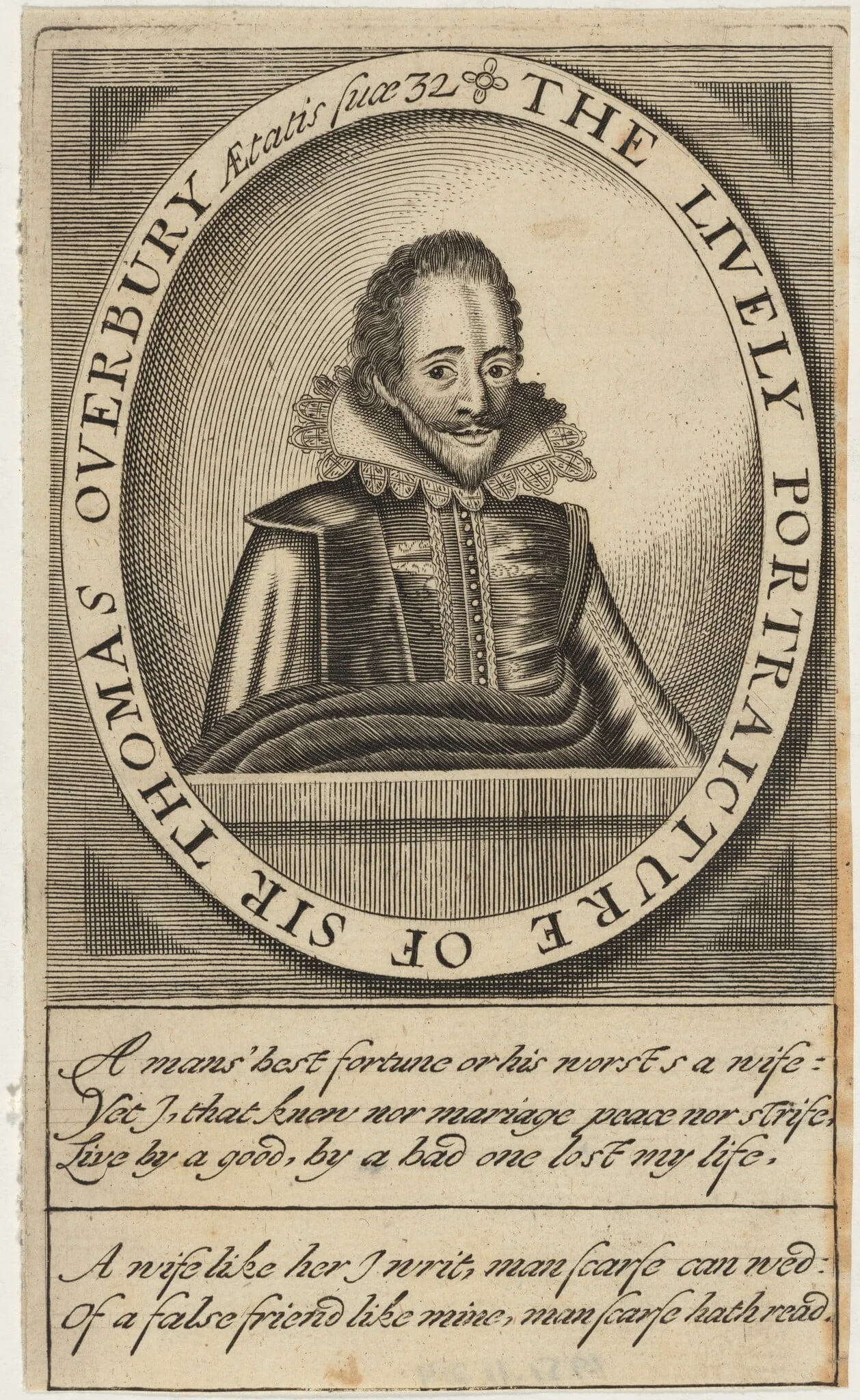 Sir Thomas Overbury, by Unknown, ink, 1621