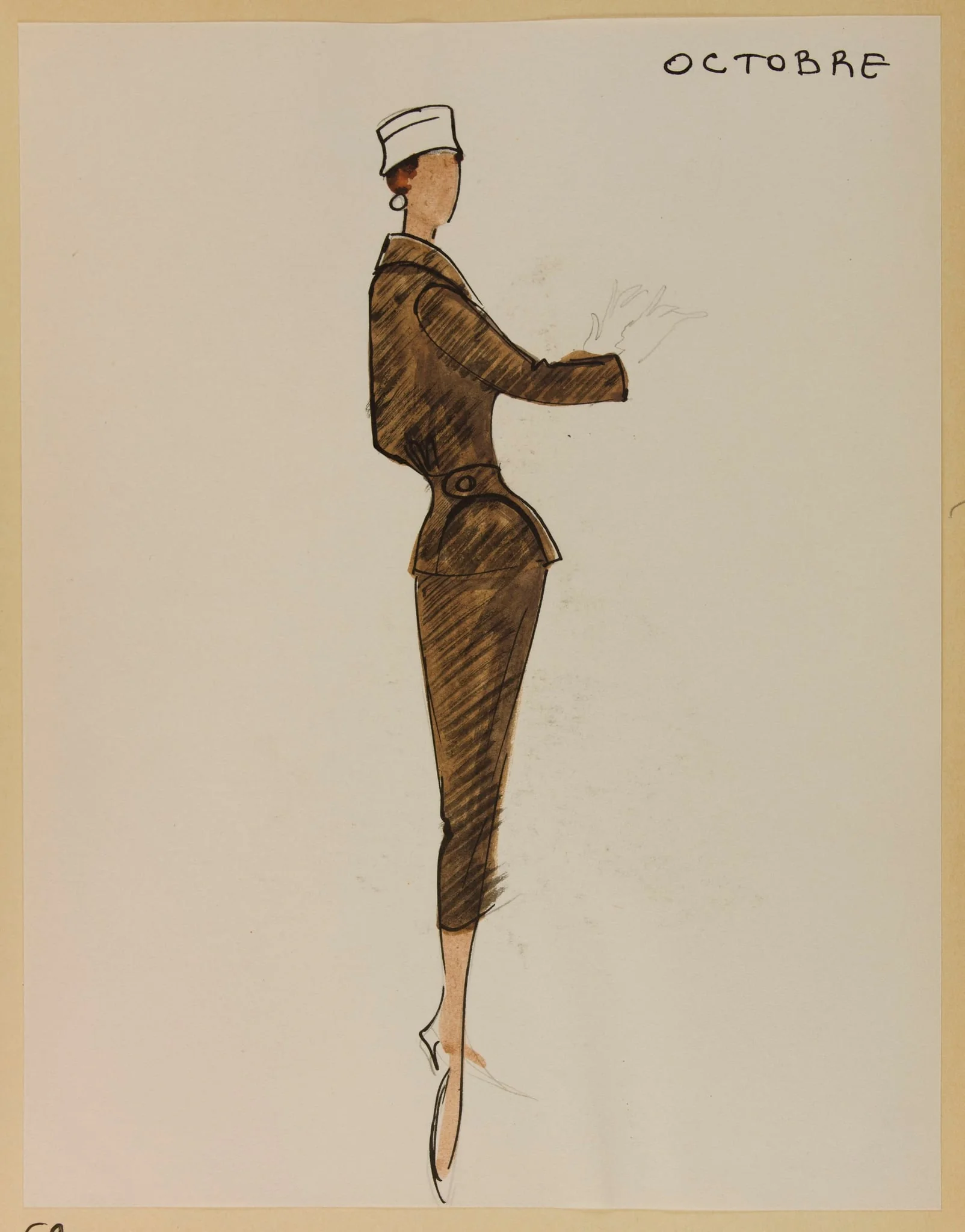 Octobre, by Marie-Louise Carven, 1955