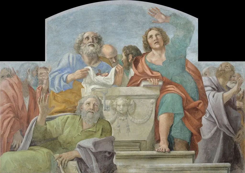 Apostles around the Sepulchre of the Virgin Mary
