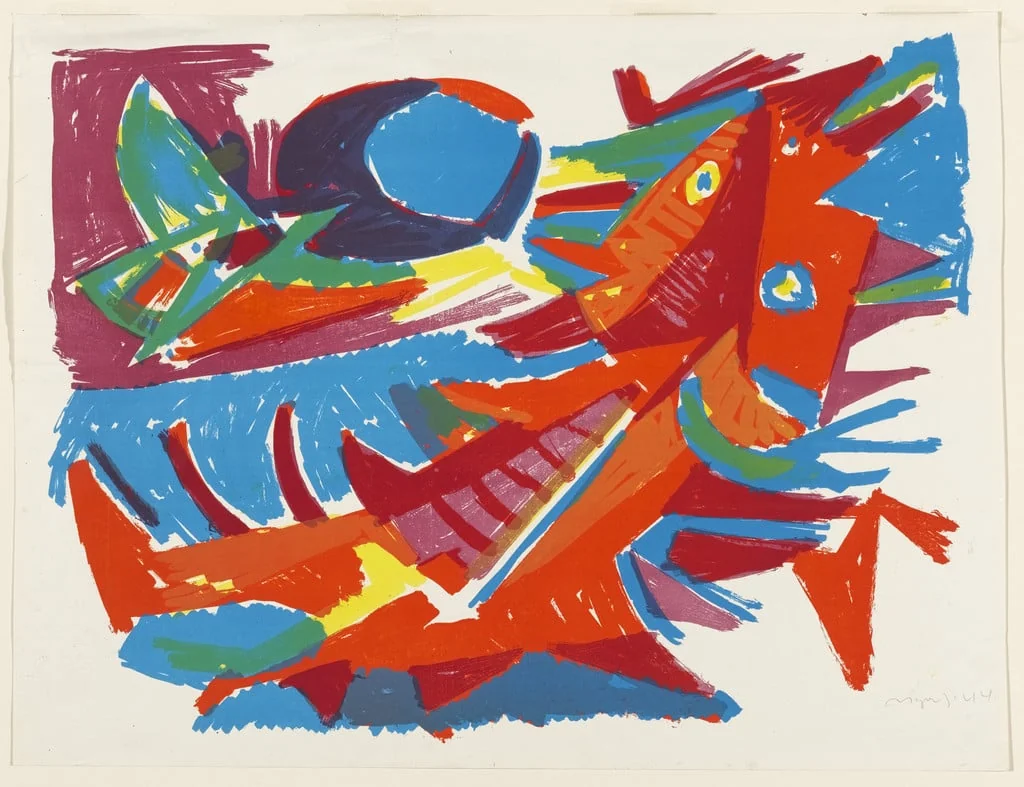 Untitled, by Asger Jorn, ink, 1944