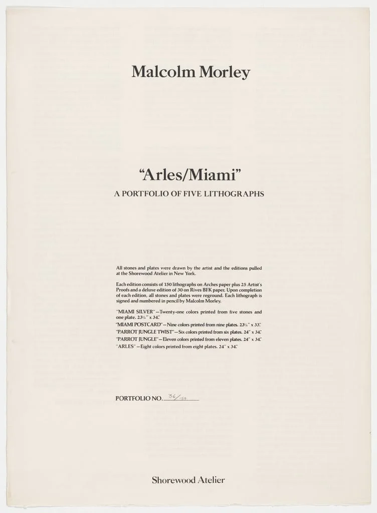 Untitled, by Malcolm Morley, ink, 1973