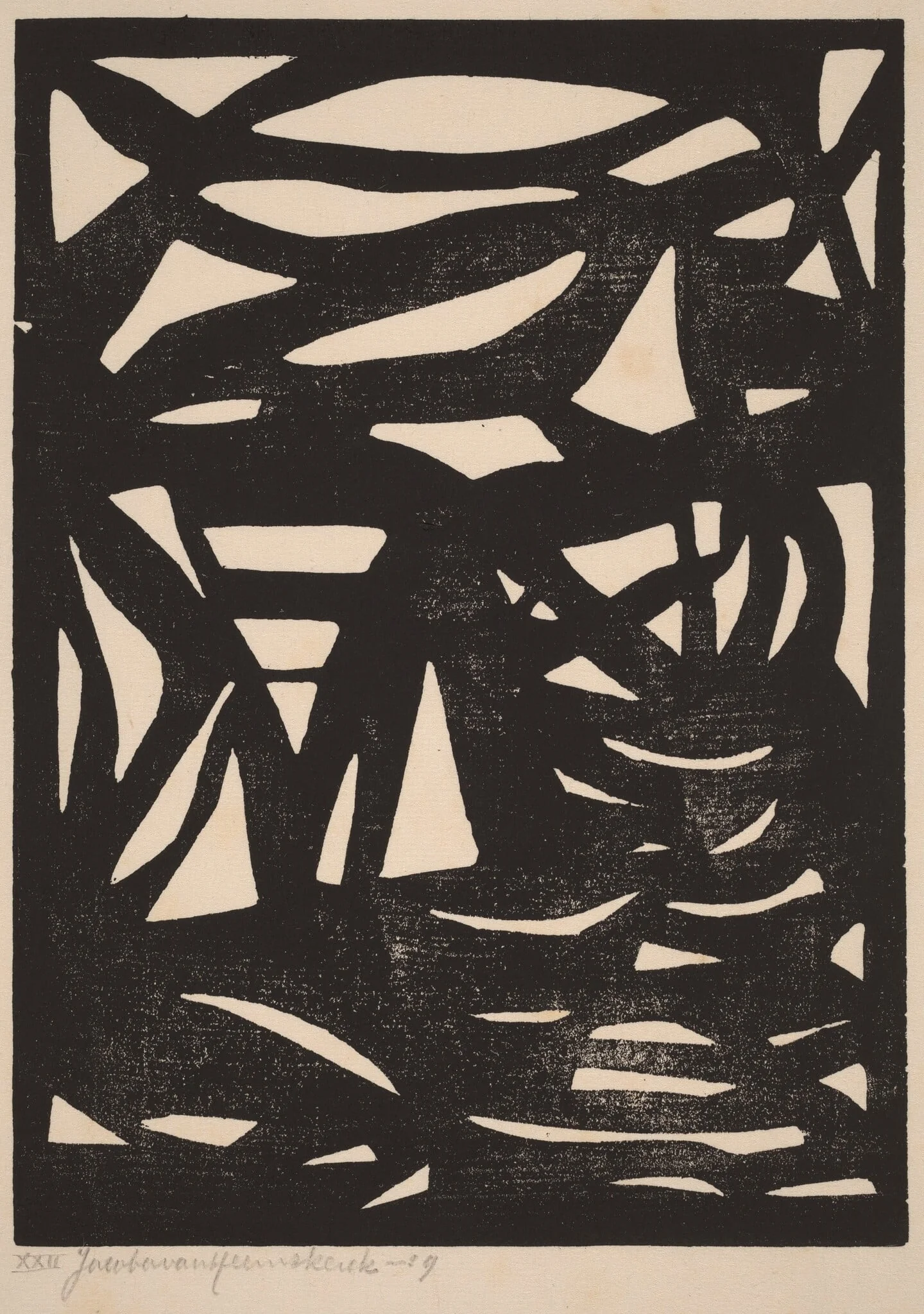 Composition XXII, by Jacoba van Heemskerck van Beest, ink, 1900