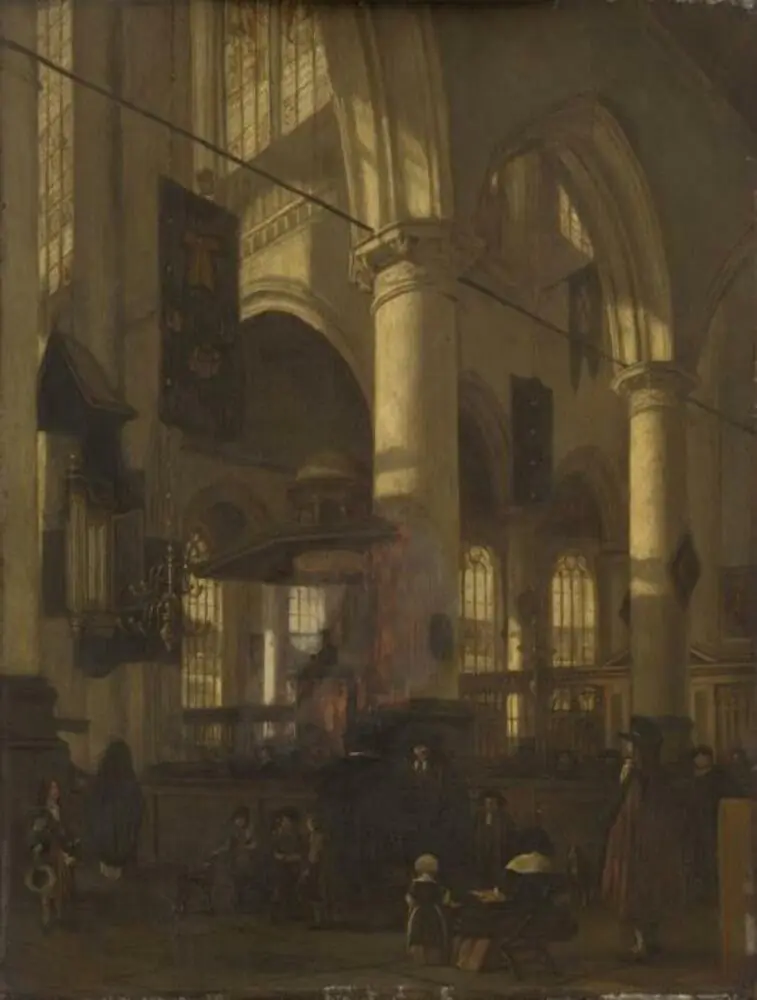 Interior of the Oude Kerk, Delft