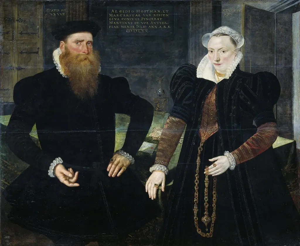 Portrait of Gillis Hooftman (1521-81). Shipowner, and his wife Margaretha van Nispen (b 1545)