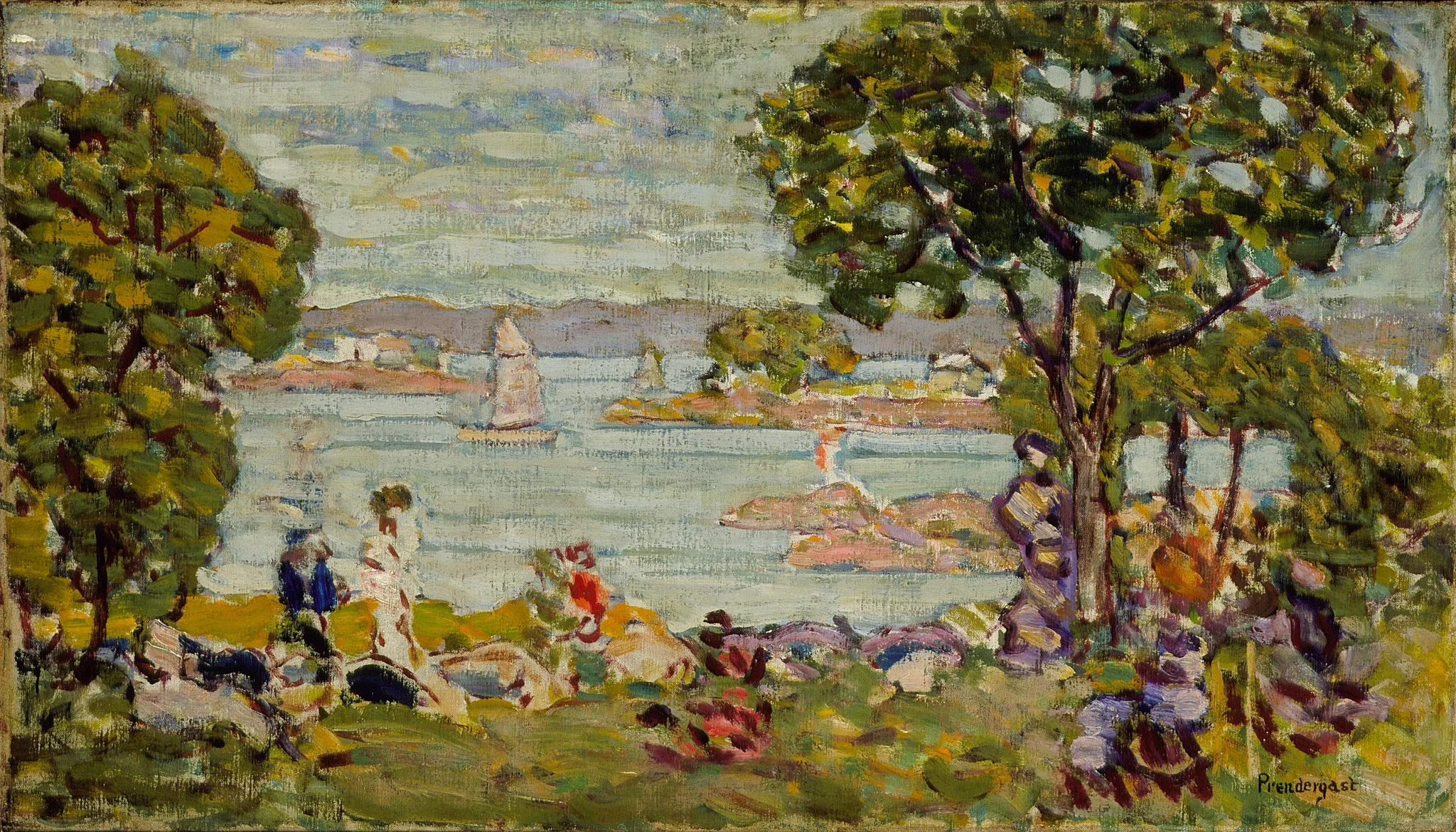 Cove, Maine, by Maurice Prendergast, oil, 1908