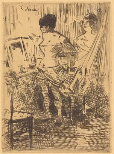 Danseuses dans leur loge (Dancers in Their Dressing Room)