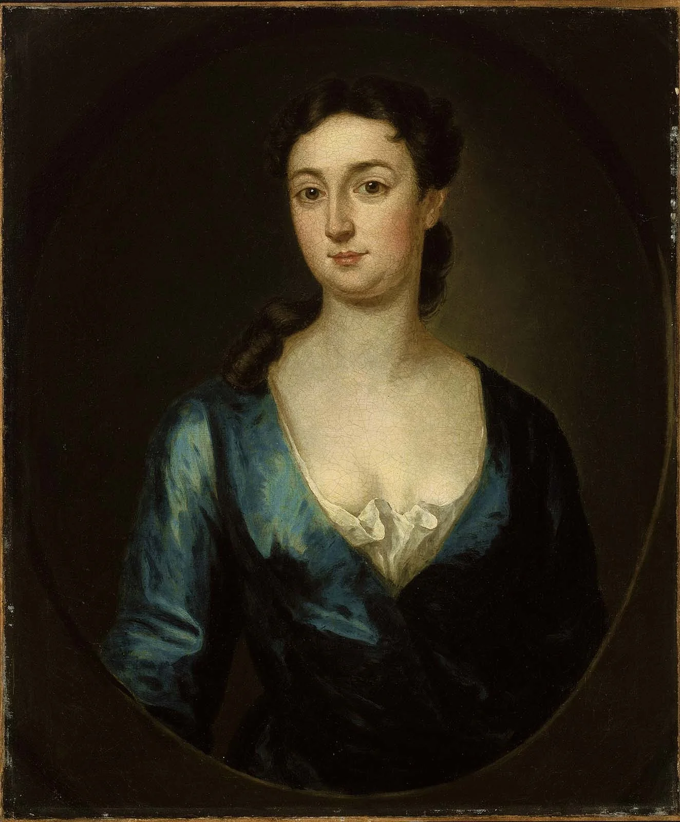 Mrs. James MacSparran (Hannah Gardiner), by John Smibert, oil, 1732
