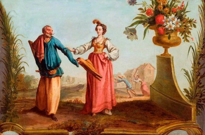 Pulchinello and Lucretia