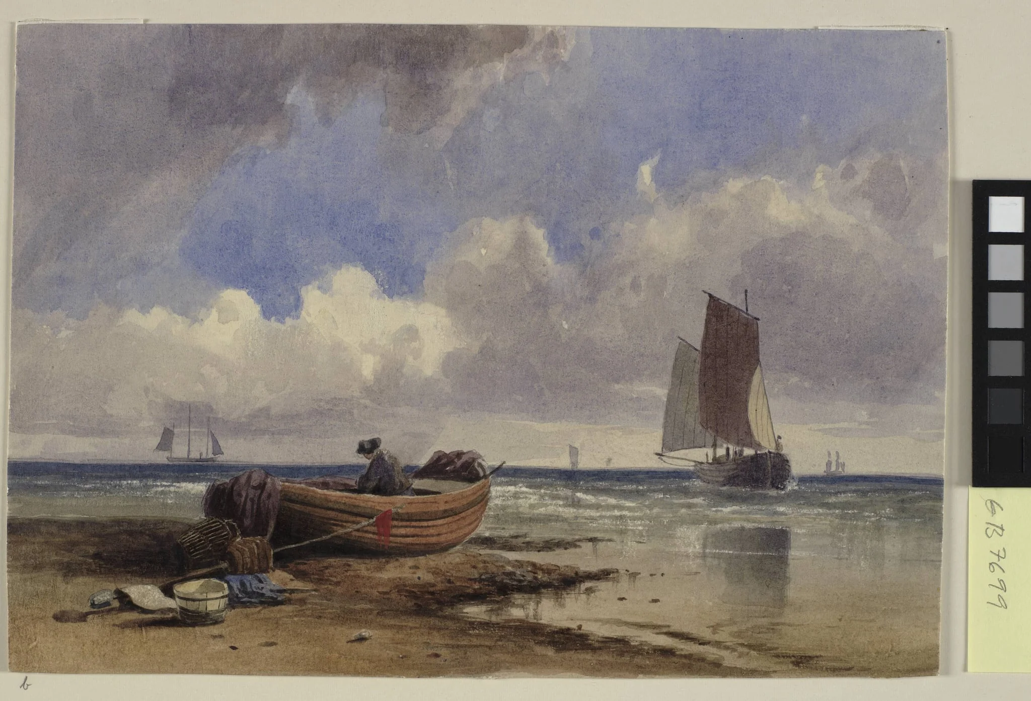 Fishing boat on the shore at Hastings