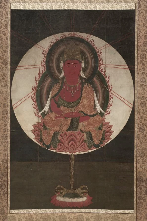 Red Amida, by Unknown, unspecified, 1304
