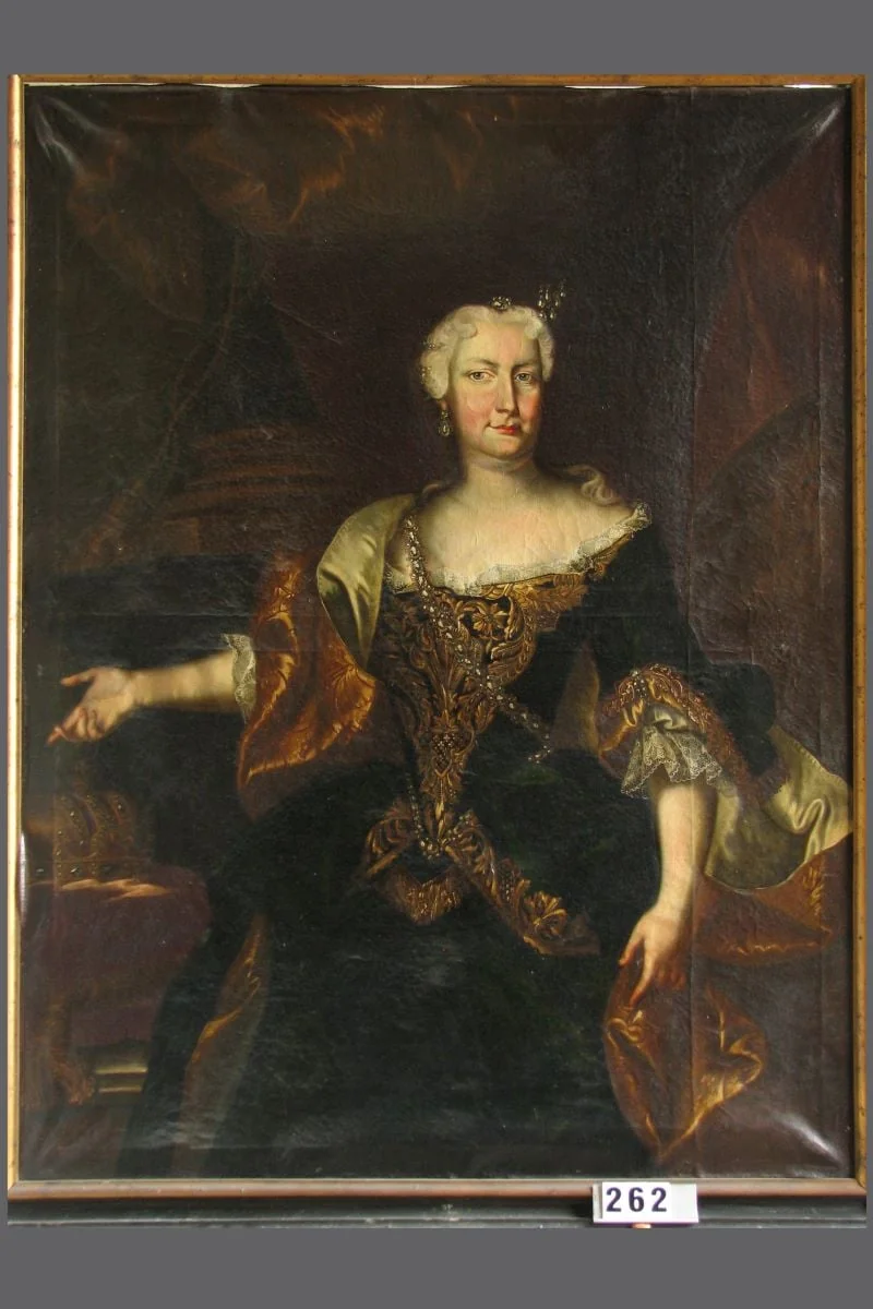 Împărăteasa Elisabetha Christina ; în registrul inventar: Prințesă necunoscută, by Unknown, unspecified, 1699