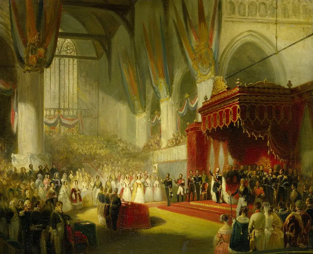 The Inauguration of King William II in the Nieuwe Kerk in Amsterdam on 28 November 1840