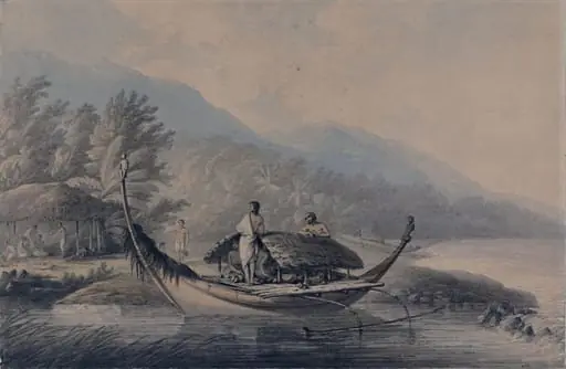 Canoe, Ulietea, Society Islands