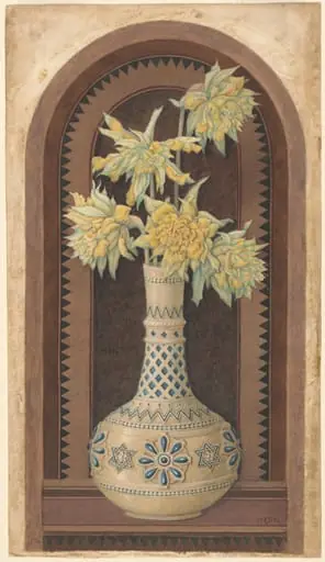 Narcissus in a Blue and White Vase