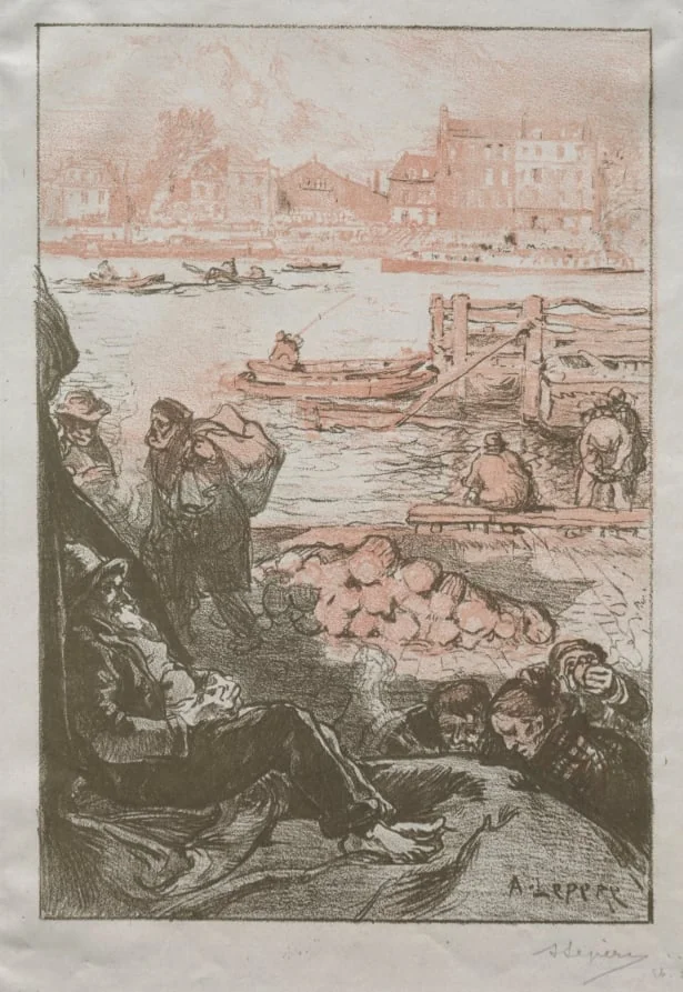 The River Porter, Monday, by Auguste Lepère, 1897