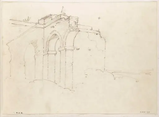 Ruins of an arcaded building