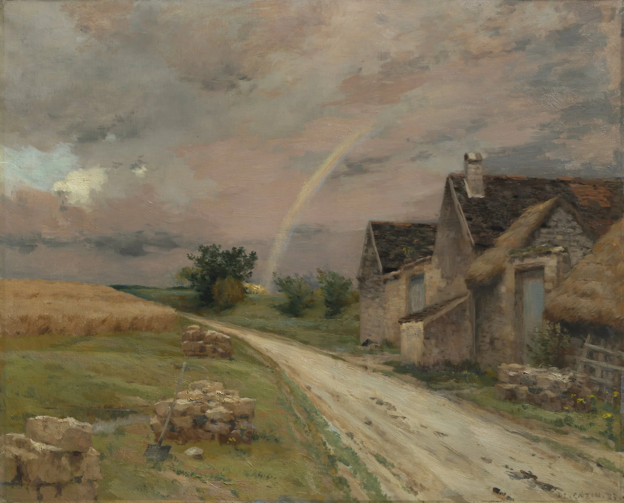 The Rainbow, Achères la Forêt, by Jean Charles Cazin, unspecified, 1883