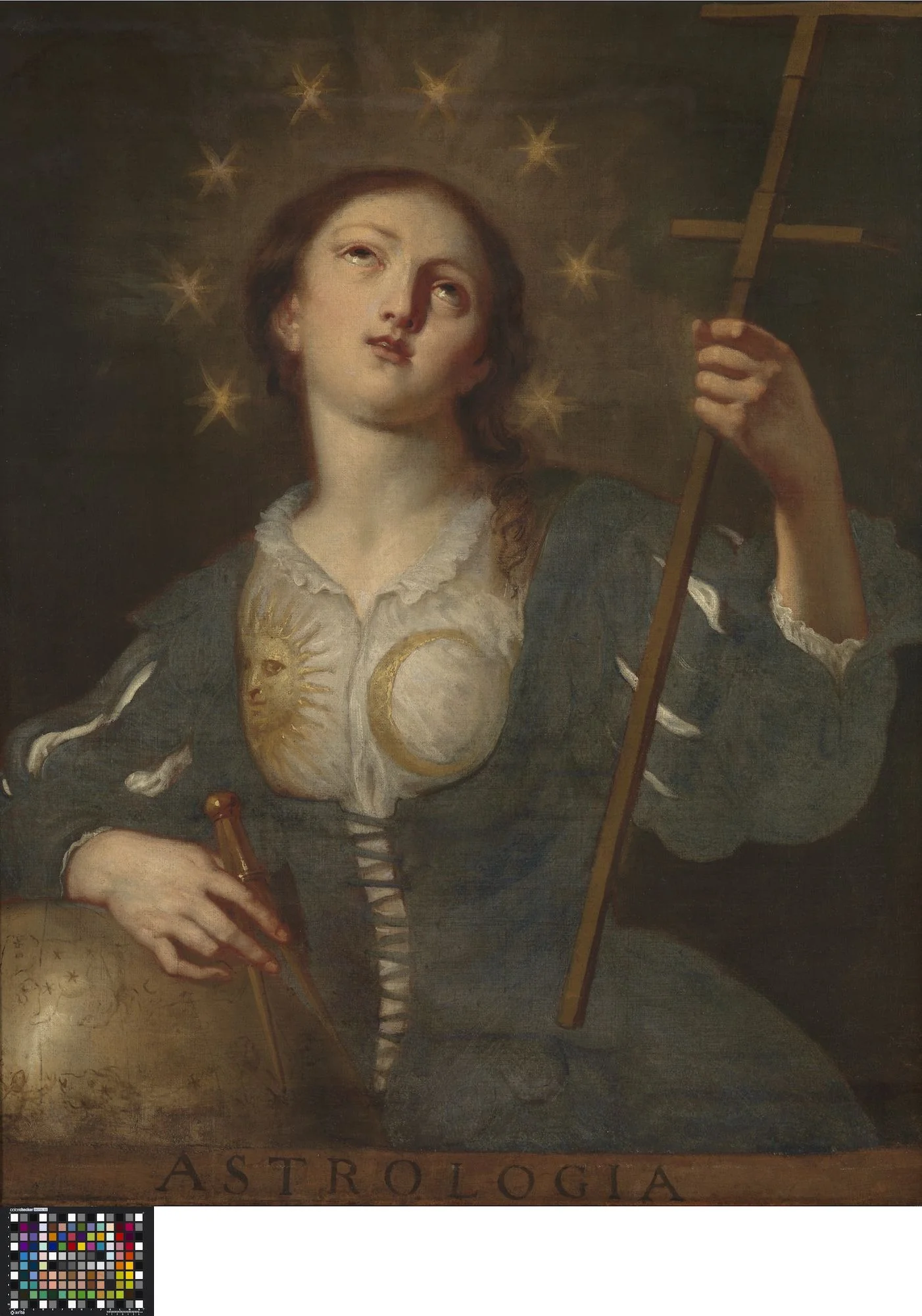Astronomia, by Unknown, oil, 1651