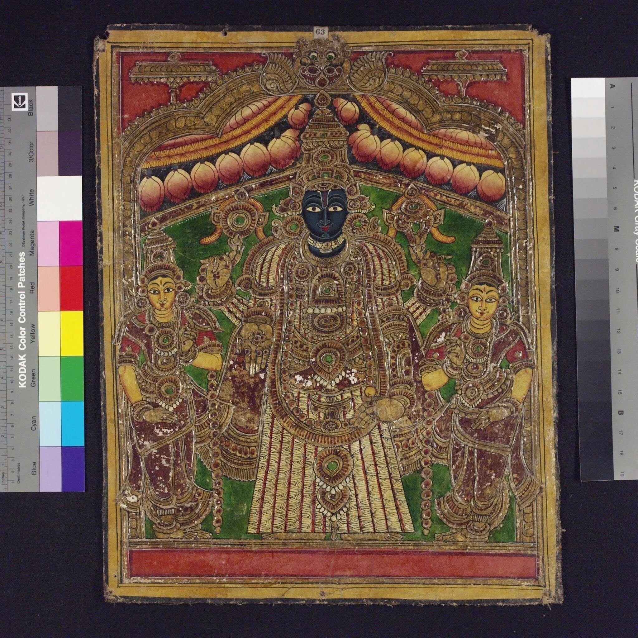 Vishnu, by Unknown, paint, 1840