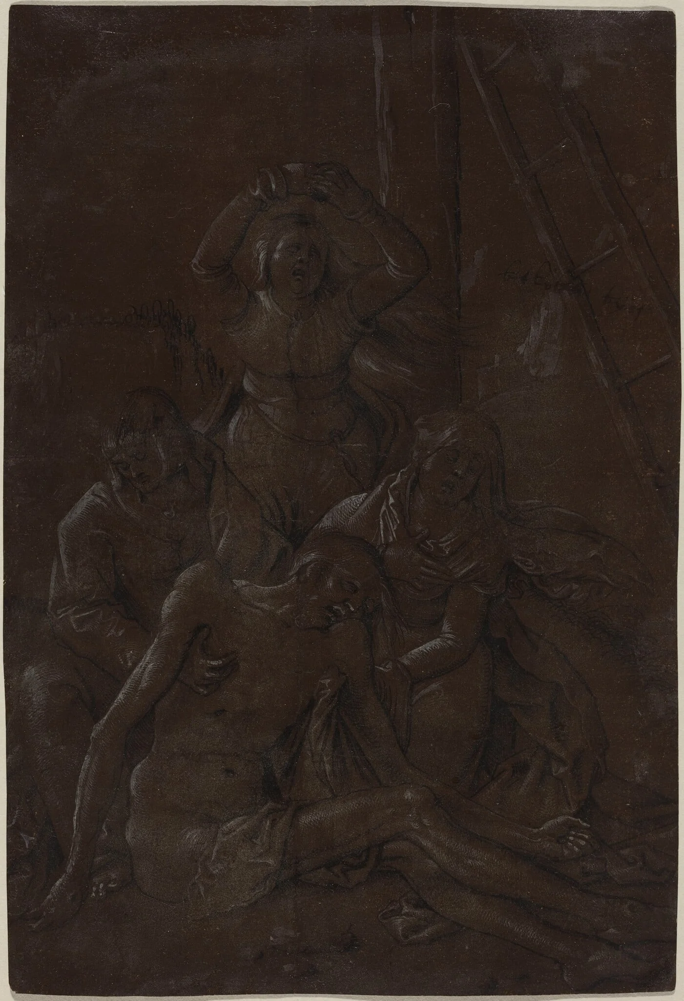 The Lamentation, by Hans Baldung Grien, ink, 1515