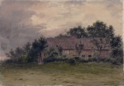 Landscape with cottages