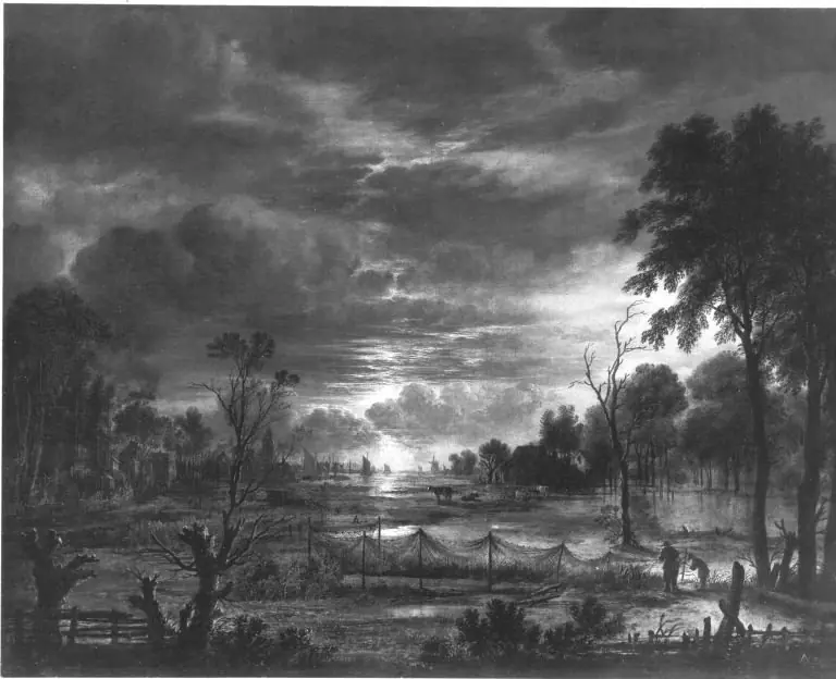 Moonlit Landscape with Fishing Nets