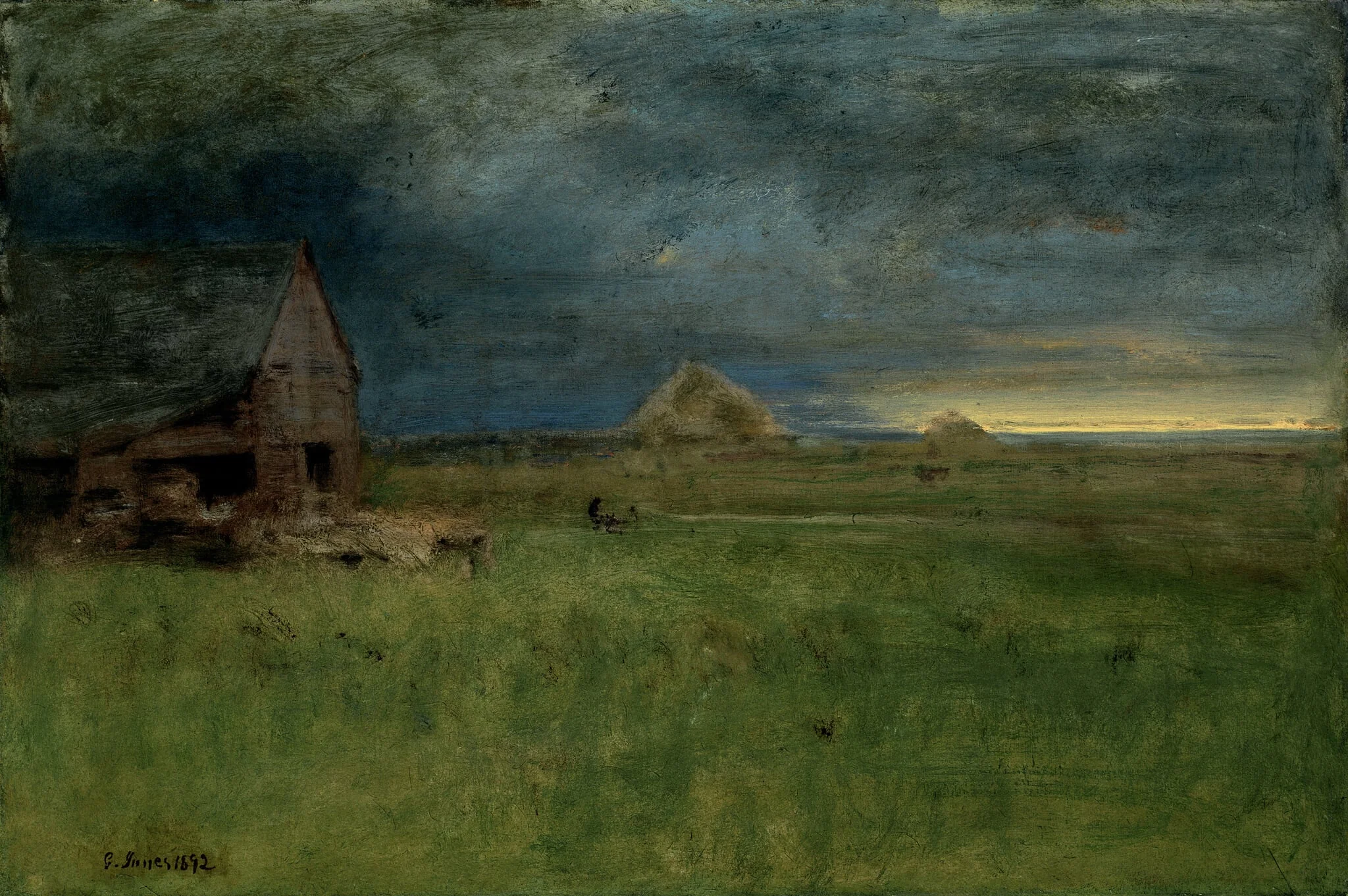 The Lonely Farm, Nantucket, by George Inness, oil, 1892