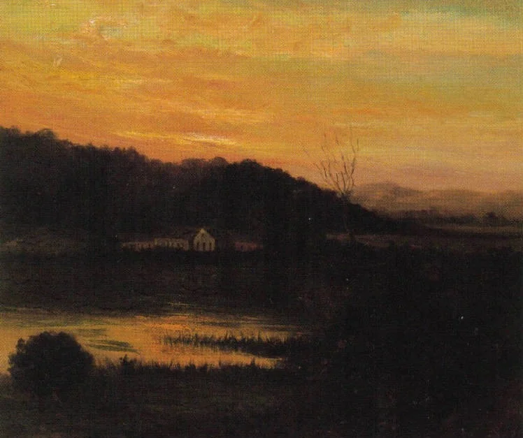 Piracicaba River Landscape, by José Ferraz de Almeida Júnior, oil, 1884