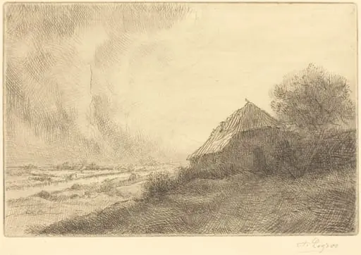 Hovel on a Hillside (Masure sur la colline)