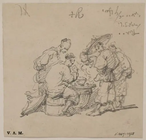 A group of Chinese figures