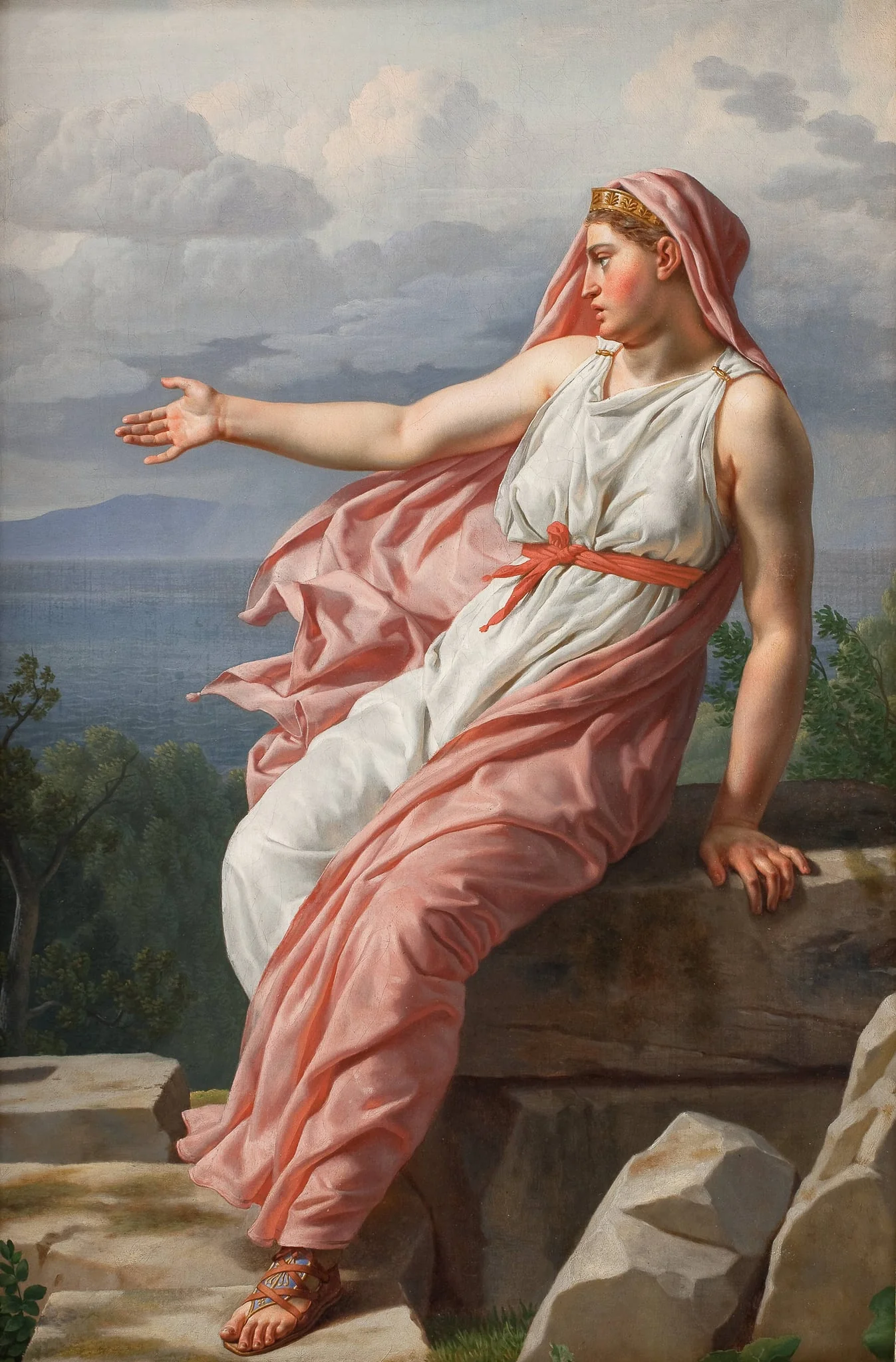 Alcyone's Farewell to her Husband. From Ovid's Metamorphoses, Song XI, by Unknown artist, 1813