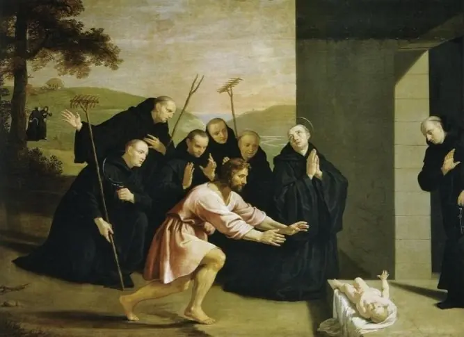 Scenes from the life of saint Benedict: the resurrection of a child